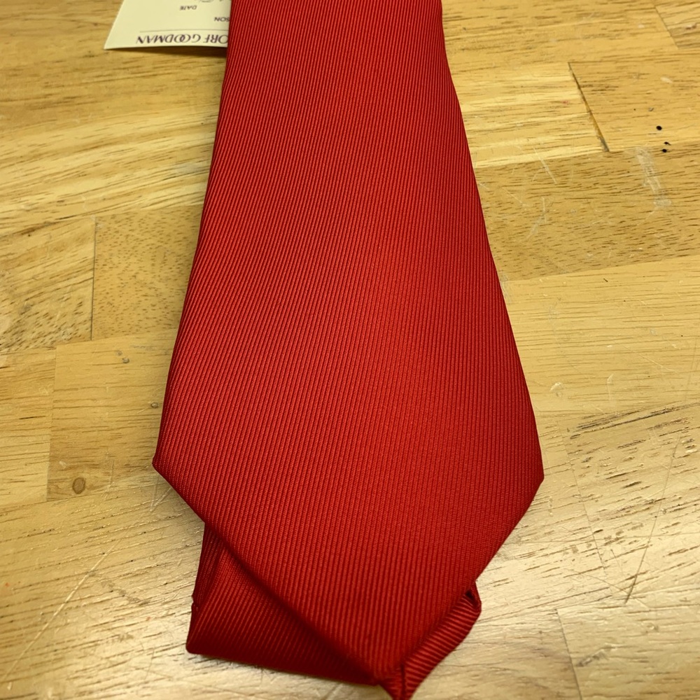 Turnbull & Asser red silk power tie